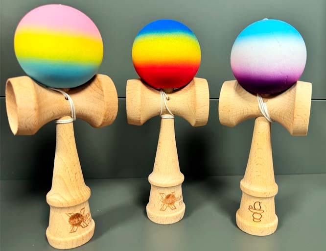 Kendama Rainbow - Kendama profesională lemn